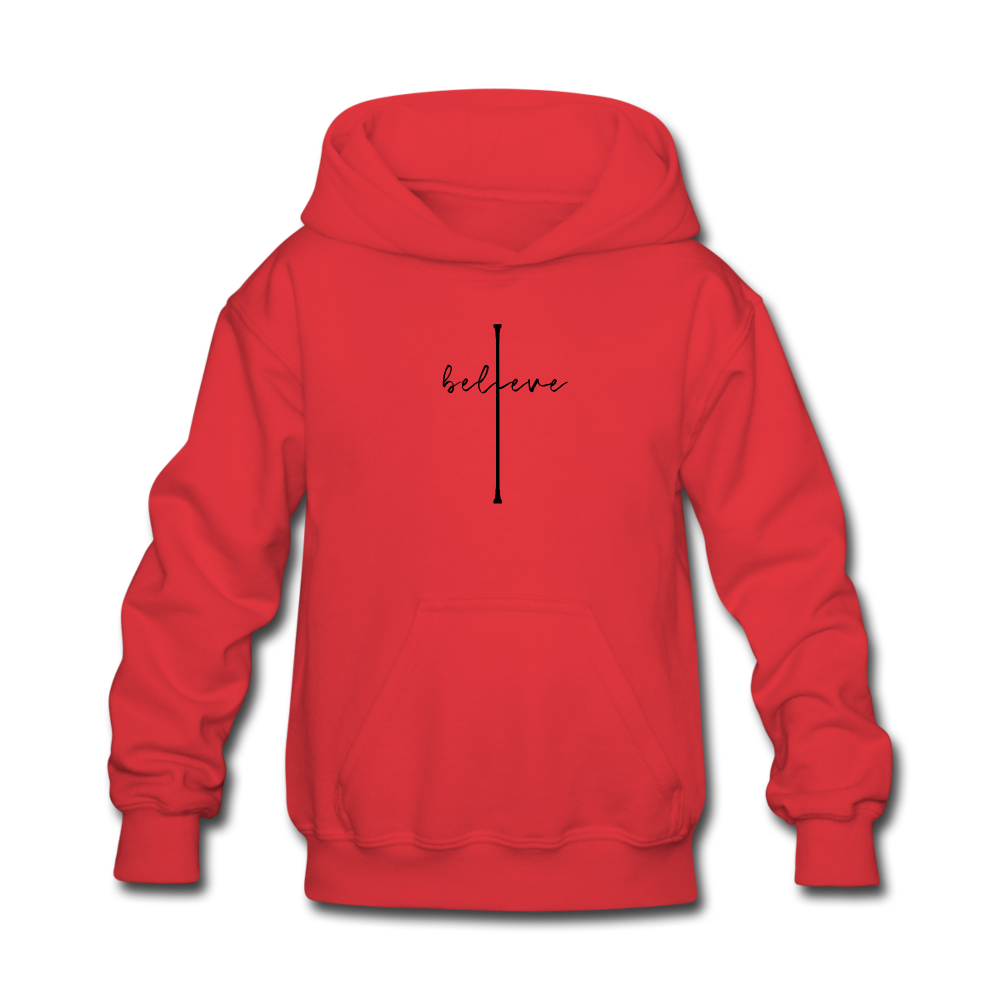 I Believe - Kids' Hoodie - red