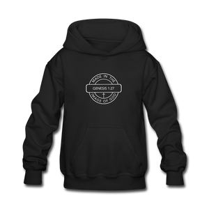 Made in the Image of God - Kids' Hoodie - black