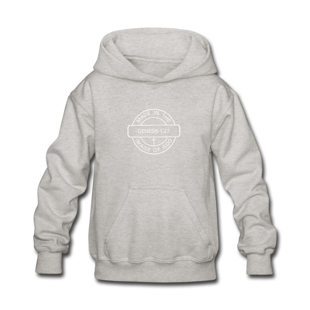 Made in the Image of God - Kids' Hoodie - heather gray