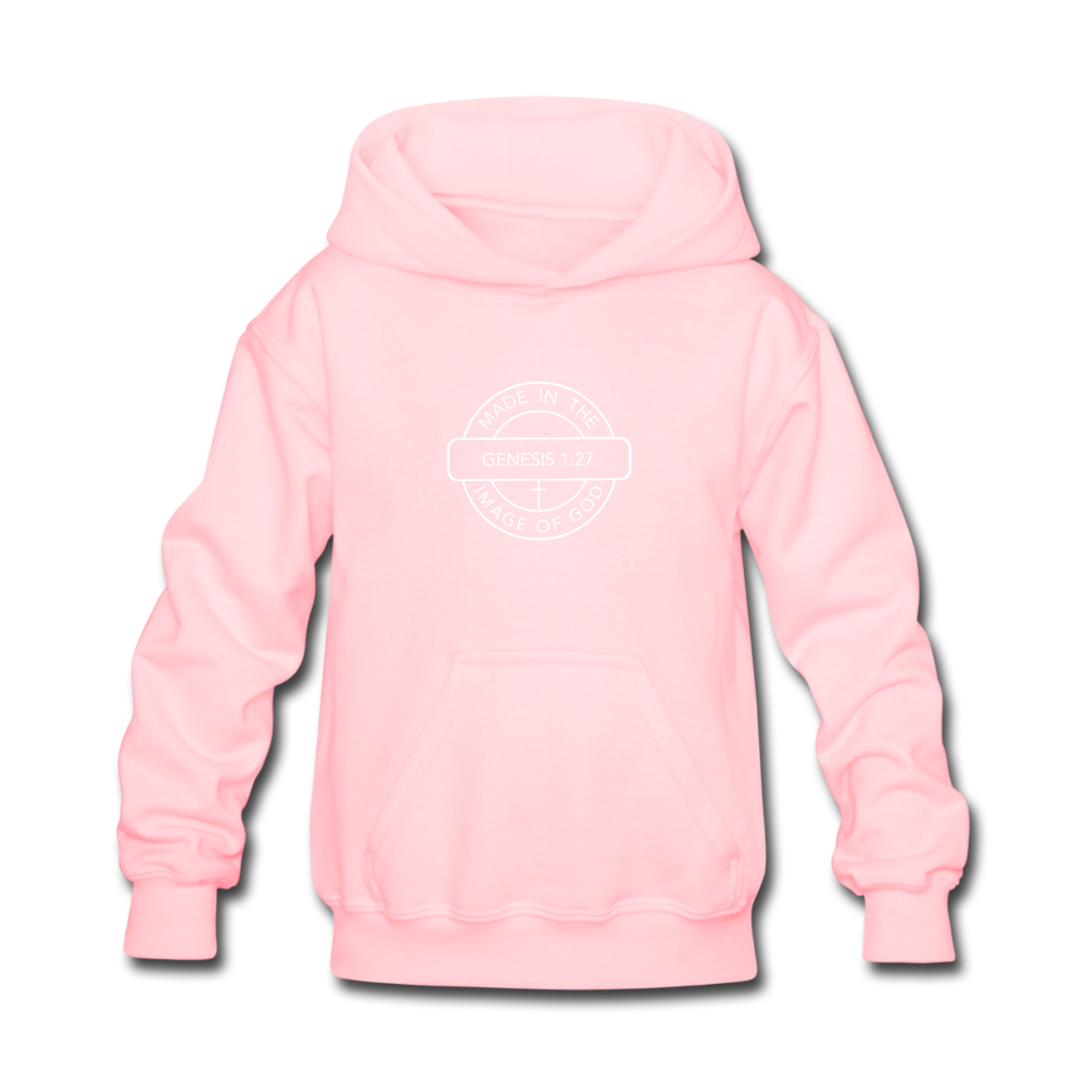 Made in the Image of God - Kids' Hoodie - pink