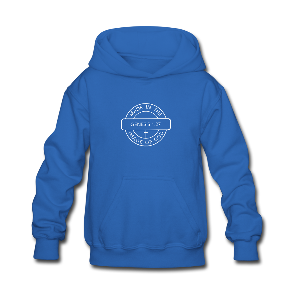 Made in the Image of God - Kids' Hoodie - royal blue