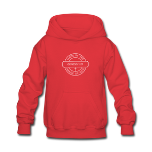 Made in the Image of God - Kids' Hoodie - red