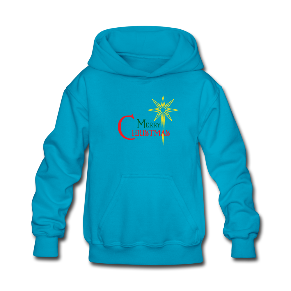 Merry Christmas - Kids' Hoodie - turquoise