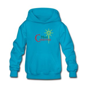 Merry Christmas - Kids' Hoodie - turquoise