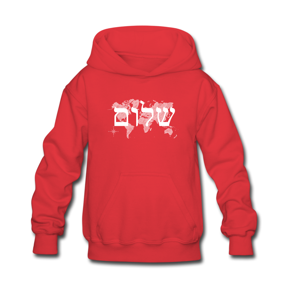 Peace on Earth - Kids' Hoodie - red