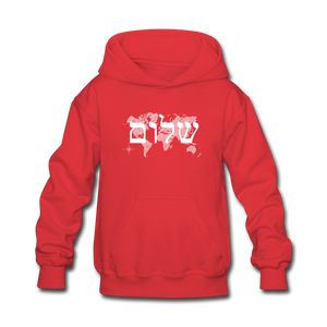 Peace on Earth - Kids' Hoodie - red