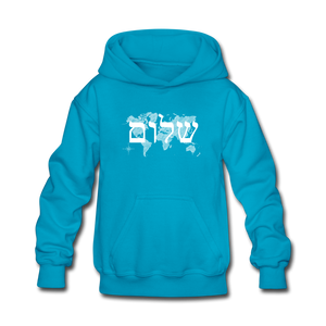 Peace on Earth - Kids' Hoodie - turquoise