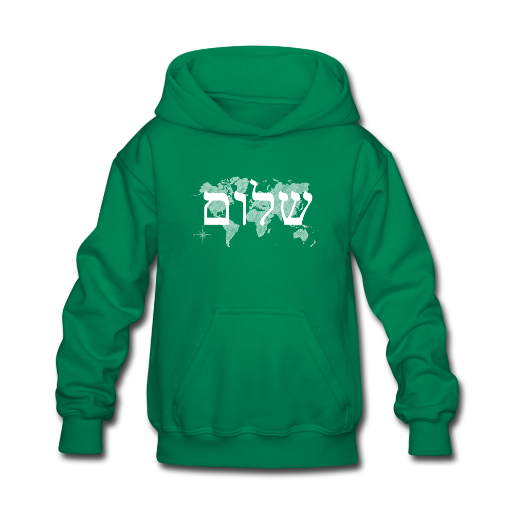 Peace on Earth - Kids' Hoodie - kelly green