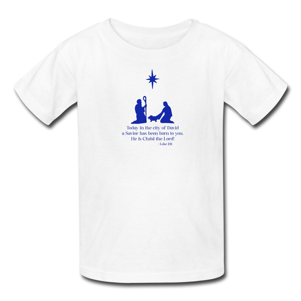 A Savior Has Been Born - Kids' T-Shirt - white