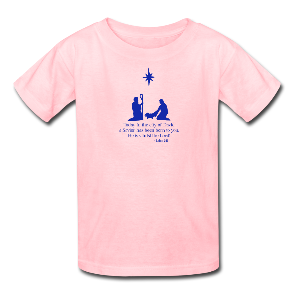 A Savior Has Been Born - Kids' T-Shirt - pink