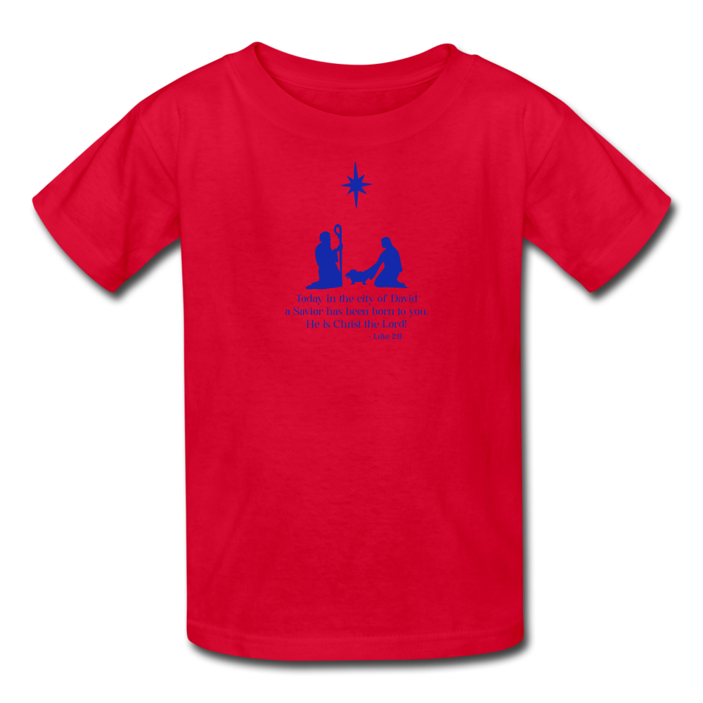 A Savior Has Been Born - Kids' T-Shirt - red