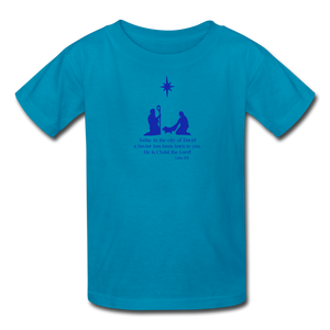 A Savior Has Been Born - Kids' T-Shirt - turquoise