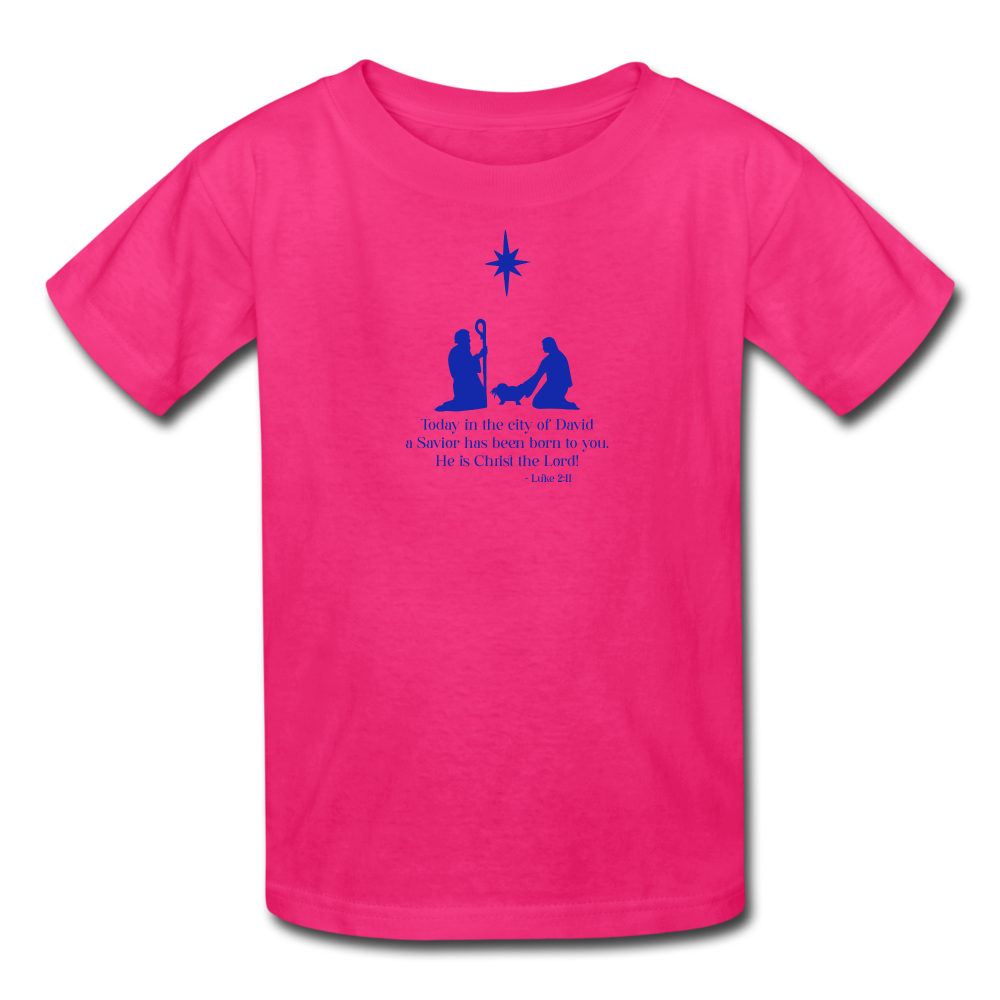 A Savior Has Been Born - Kids' T-Shirt - fuchsia