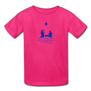 A Savior Has Been Born - Kids' T-Shirt - fuchsia