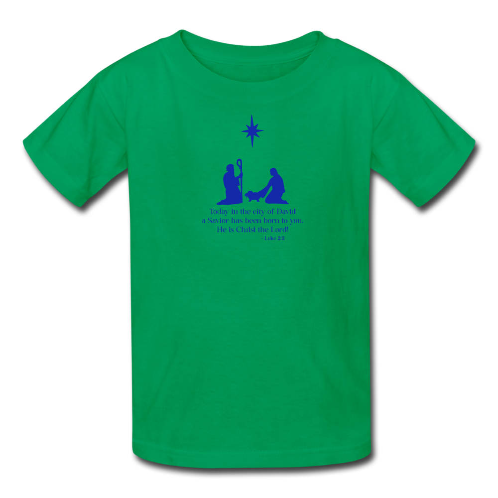 A Savior Has Been Born - Kids' T-Shirt - kelly green