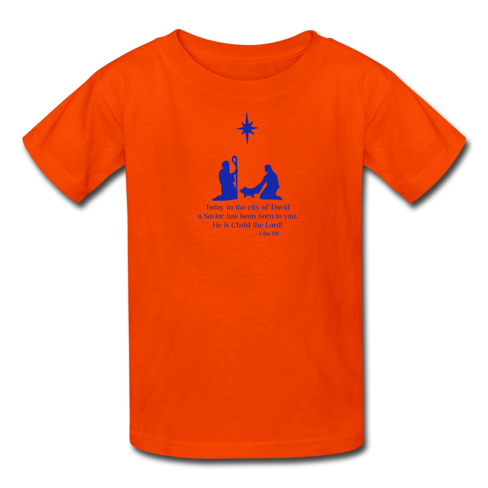 A Savior Has Been Born - Kids' T-Shirt - orange