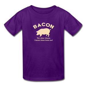 Bacon - Kids' T-Shirt - purple