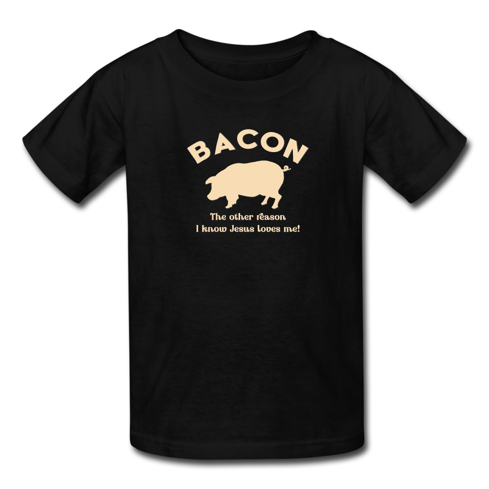Bacon - Kids' T-Shirt - black
