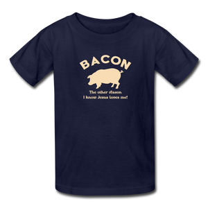 Bacon - Kids' T-Shirt - navy
