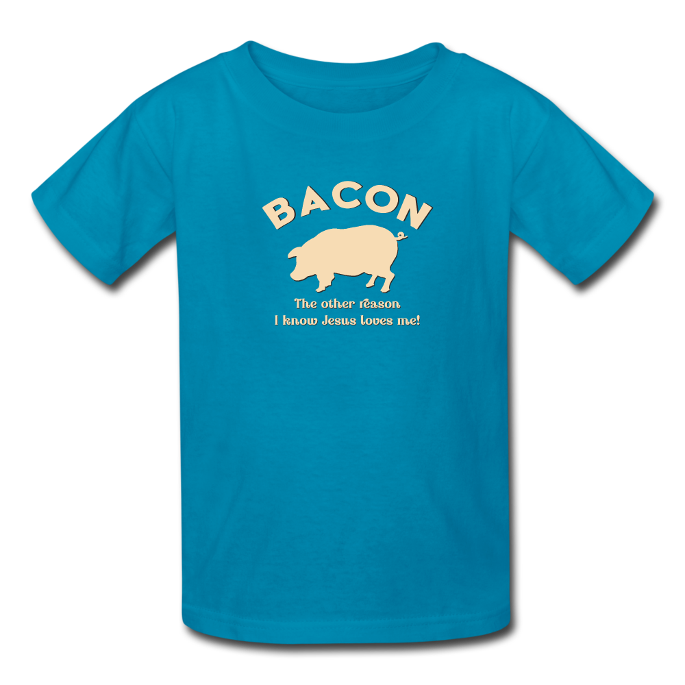 Bacon - Kids' T-Shirt - turquoise