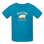 Bacon - Kids' T-Shirt - turquoise