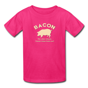 Bacon - Kids' T-Shirt - fuchsia