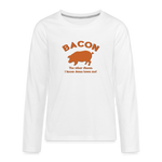 Bacon - Kids' Premium Long Sleeve T-Shirt - white