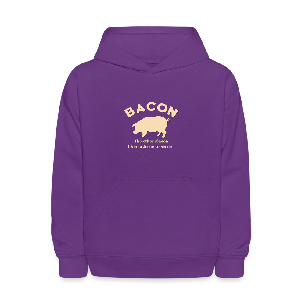 Bacon - Kids' Hoodie - purple