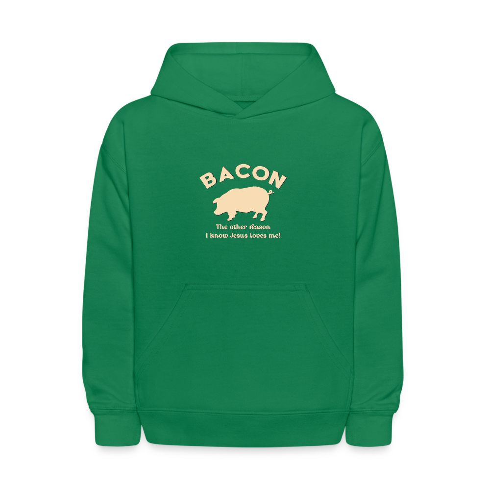 Bacon - Kids' Hoodie - kelly green