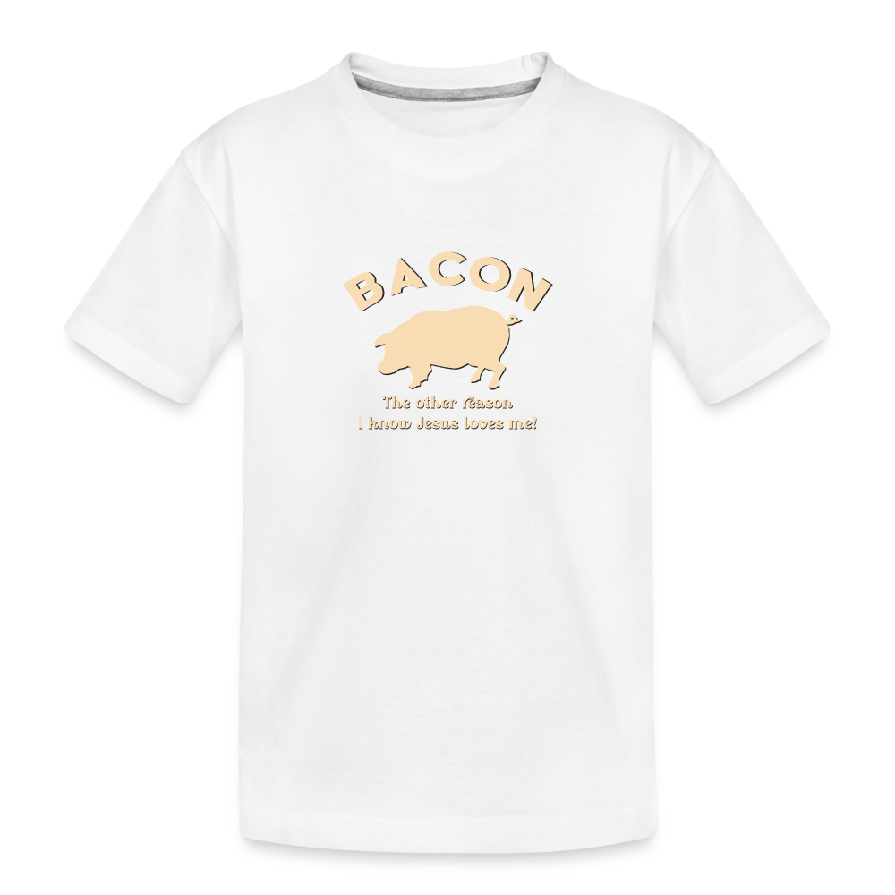 Bacon - Toddler Premium T-Shirt - white