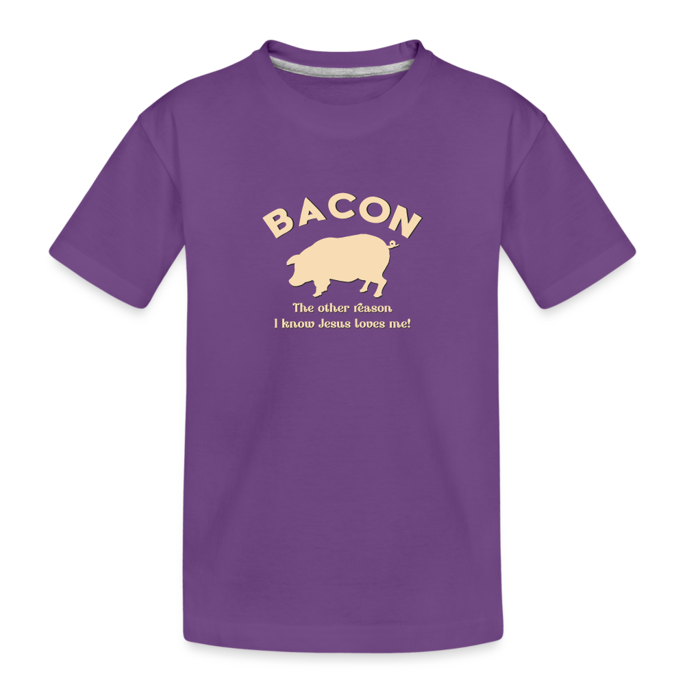 Bacon - Toddler Premium T-Shirt - purple