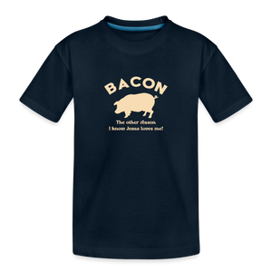 Bacon - Toddler Premium T-Shirt - deep navy