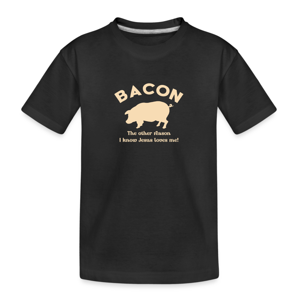 Bacon - Toddler Premium Organic T-Shirt - black