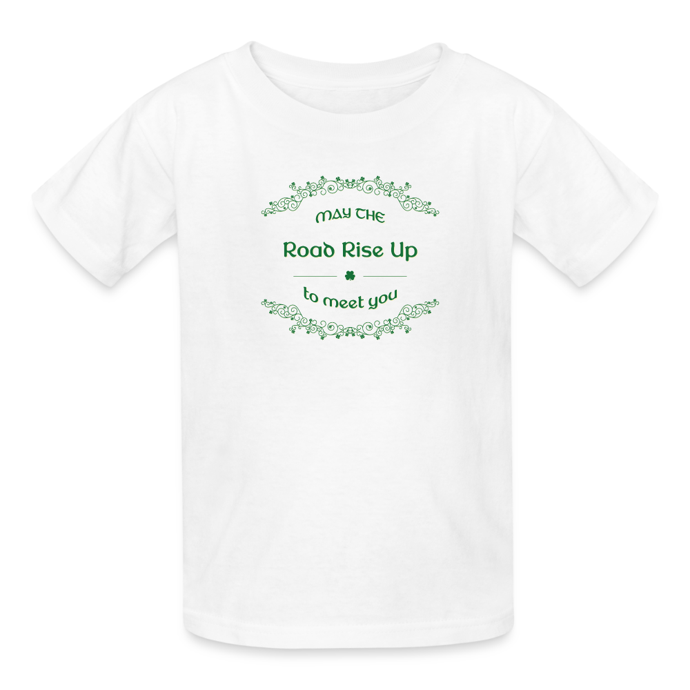May the Road Rise Up to Meet You - Kids' T-Shirt - white
