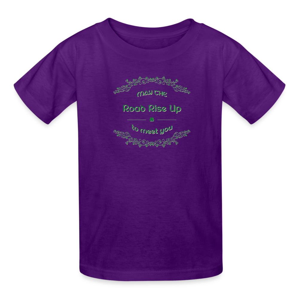 May the Road Rise Up to Meet You - Kids' T-Shirt - purple