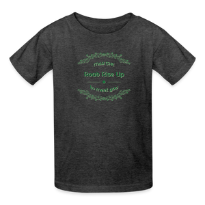 May the Road Rise Up to Meet You - Kids' T-Shirt - heather black