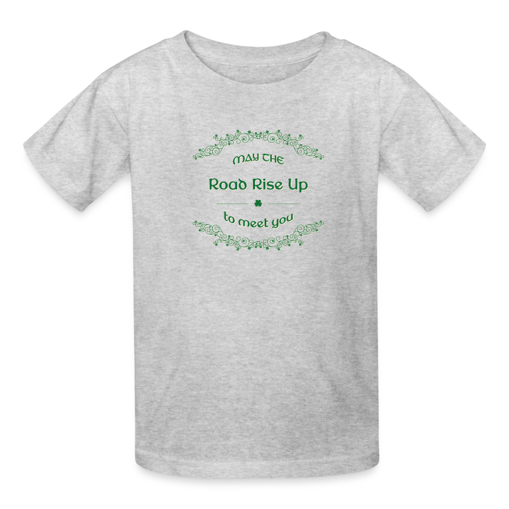 May the Road Rise Up to Meet You - Kids' T-Shirt - heather gray