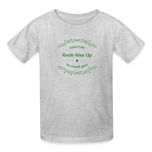 May the Road Rise Up to Meet You - Kids' T-Shirt - heather gray