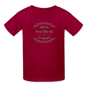May the Road Rise Up to Meet You - Kids' T-Shirt - dark red