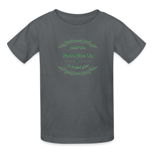 May the Road Rise Up to Meet You - Kids' T-Shirt - charcoal