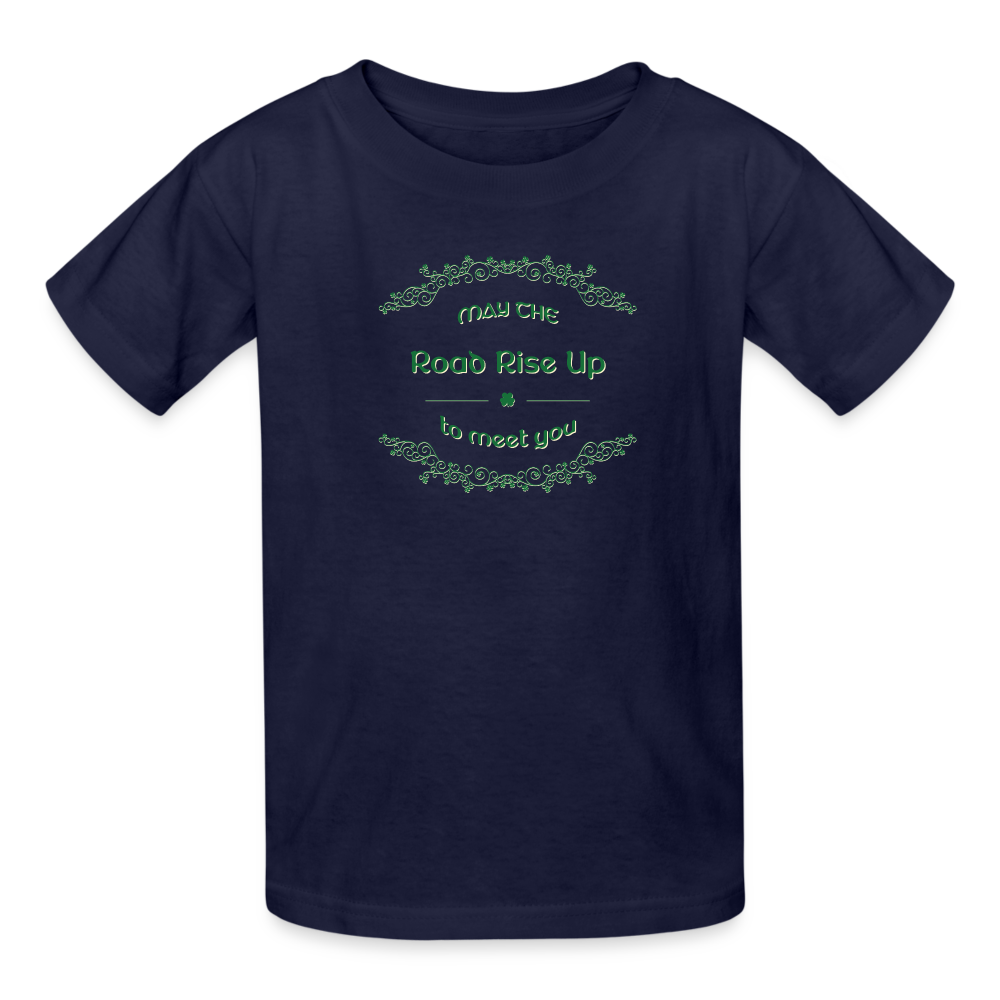 May the Road Rise Up to Meet You - Kids' T-Shirt - navy