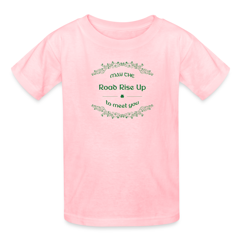 May the Road Rise Up to Meet You - Kids' T-Shirt - pink