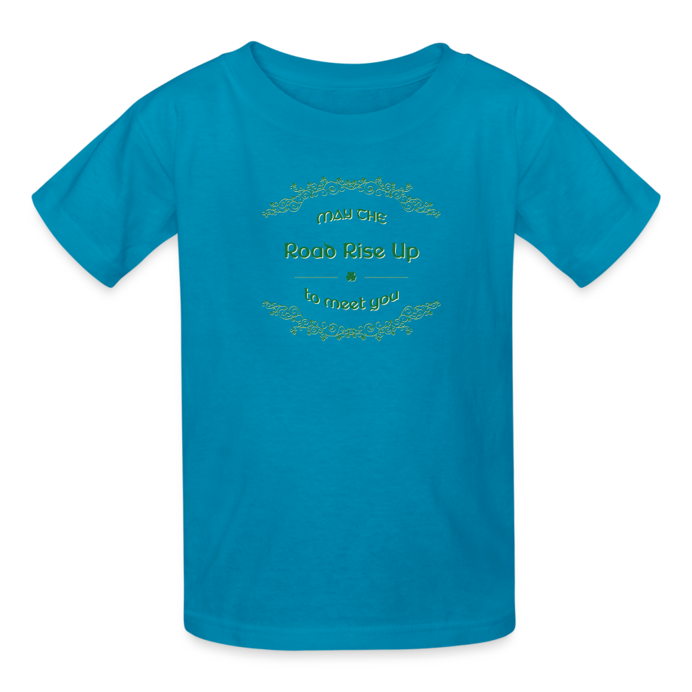 May the Road Rise Up to Meet You - Kids' T-Shirt - turquoise
