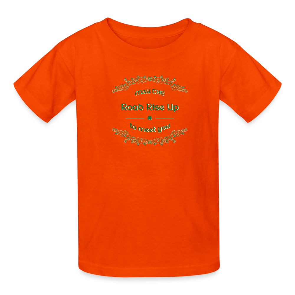 May the Road Rise Up to Meet You - Kids' T-Shirt - orange