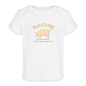 Bacon - Organic Baby T-Shirt - white