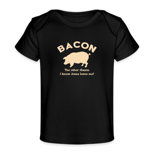 Bacon - Organic Baby T-Shirt - black