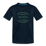 May the Road Rise Up to Meet You - Kid’s Premium Organic T-Shirt - deep navy