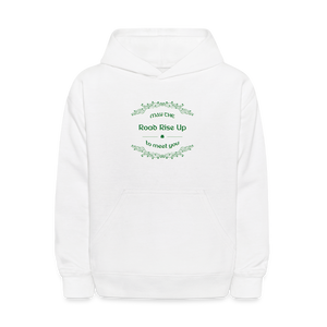 May the Road Rise Up to Meet You - Kids' Hoodie - white
