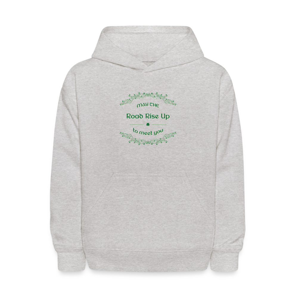 May the Road Rise Up to Meet You - Kids' Hoodie - heather gray