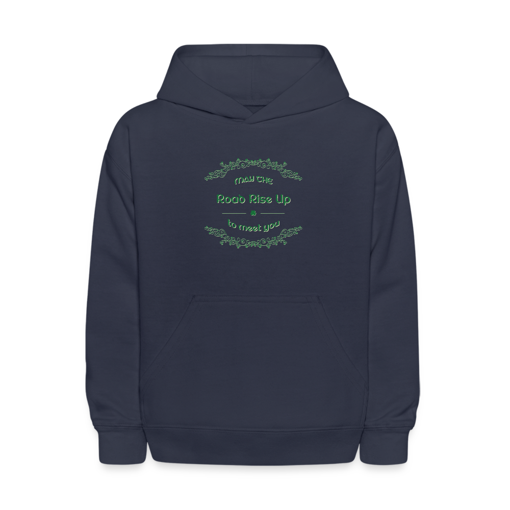 May the Road Rise Up to Meet You - Kids' Hoodie - navy